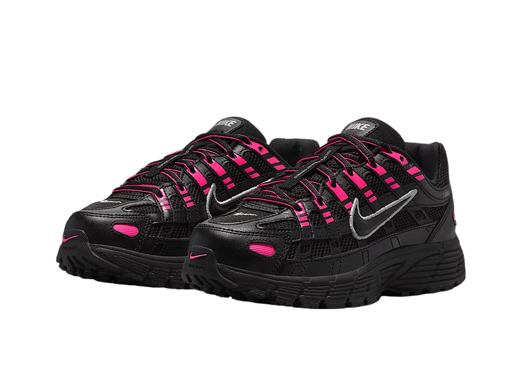 Nike P-6000 Pink Blast Metallic Silver Black (GS)-Nike-pikastore.cz