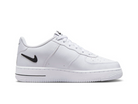 Nike Air Force 1 07 GS Cut Out Swoosh - White Black-Nike-pikastore.cz