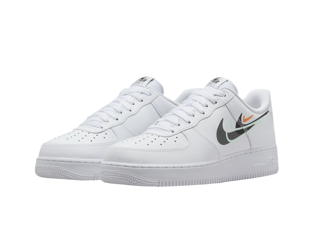 Nike Air Force 1 07 Multi Swoosh - White Black-Nike-pikastore.cz