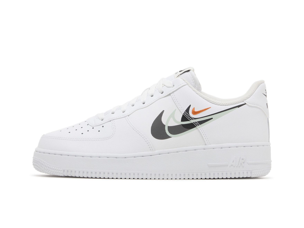 Nike Air Force 1 07 Multi Swoosh - White Black