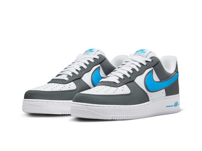 Nike Air Force 1 07 White Grey Photo Blue