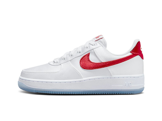 Nike Air Force 1 Low '07 Satin White Varsity Red (Women's)