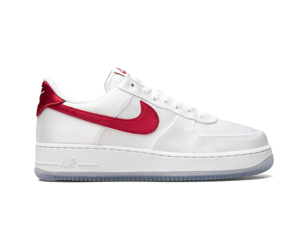 Nike Air Force 1 Low '07 Satin White Varsity Red (Women's)-sneakers-Nike-pikastore.cz