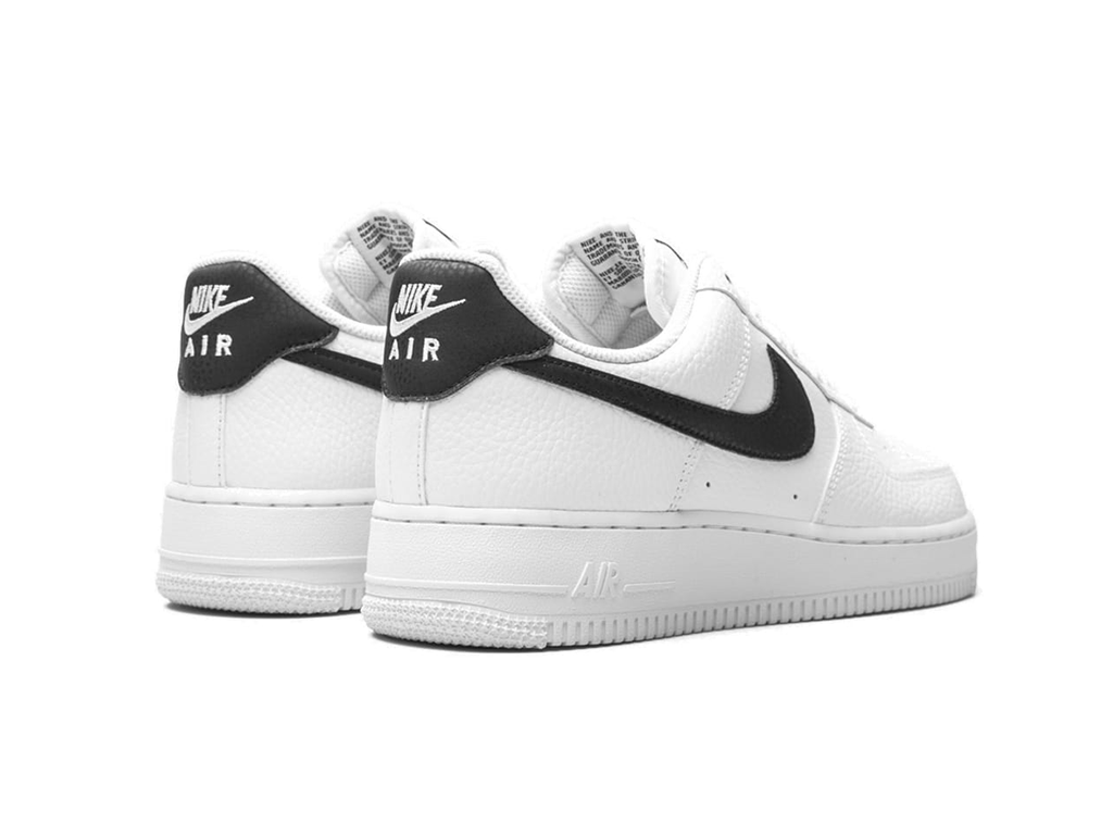 Nike Air Force 1 Low '07 White Black Pebbled Leather