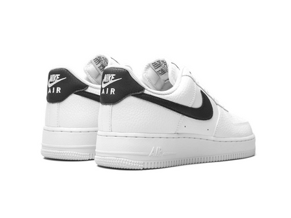 Nike Air Force 1 Low '07 White Black Pebbled Leather