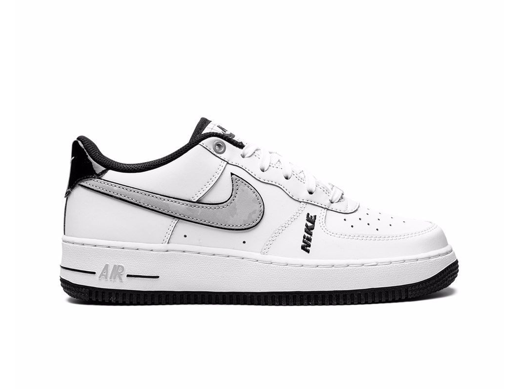 Nike Air Force 1 Low LV8 White Wolf Gray Black (GS)