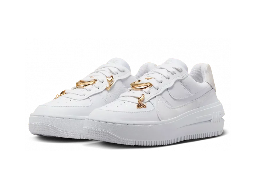 Nike Air Force 1 Low PLT.AF.ORM Bling White Metallic Gold (ženske)