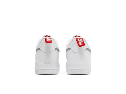 Nike Air Force 1 Low Reflective Swoosh White University Red