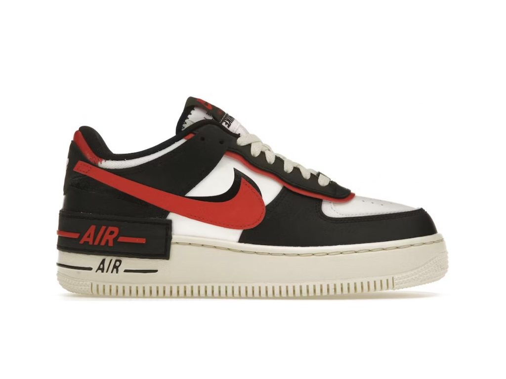 Nike Air Force 1 Low Shadow Summit White University Red Black (Women's)-sneakers-Nike-pikastore.cz