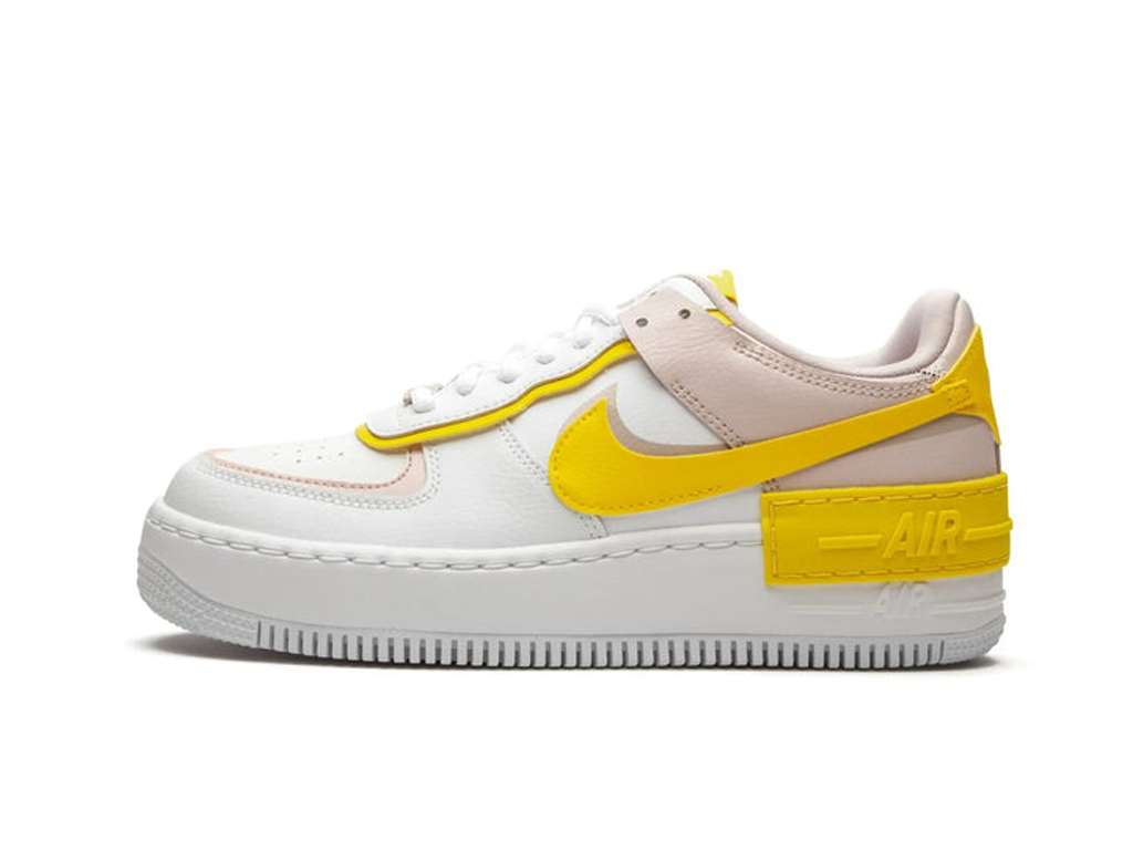 Nike Air Force 1 Low Shadow White Barely Rose Speed Yellow (Women's)-sneakers-Nike-pikastore.cz