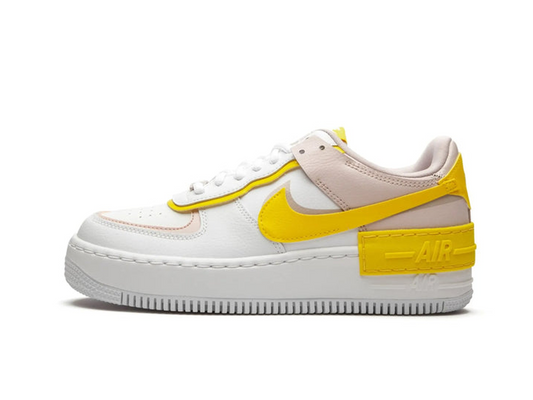 Nike Air Force 1 Low Shadow White Barely Rose Speed ​​​​Yellow (ženske)