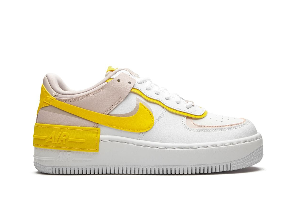 Nike Air Force 1 Low Shadow White Barely Rose Speed Yellow (Women's)-sneakers-Nike-pikastore.cz