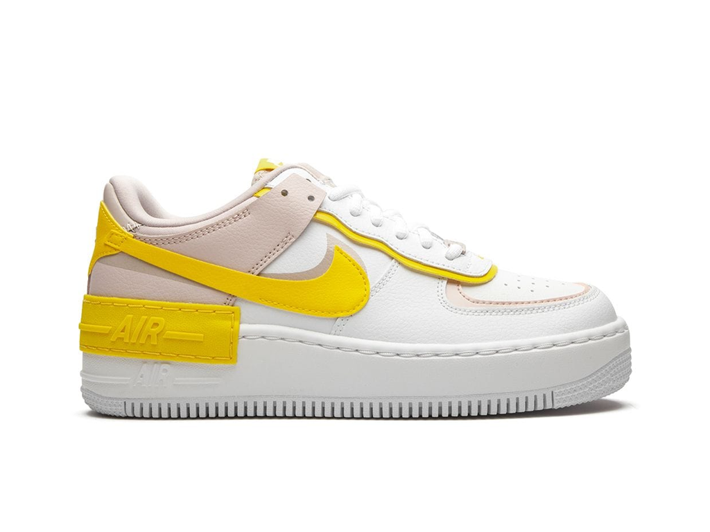 Nike Air Force 1 Low Shadow White Barely Rose Speed Yellow (Women's)