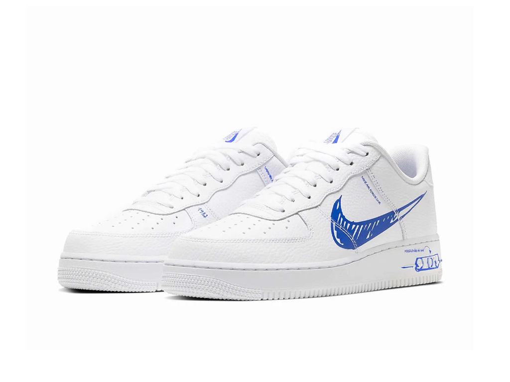 Nike Air Force 1 Low Sketch White Royal