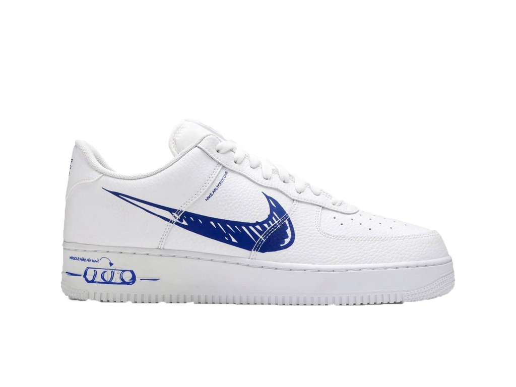Nike Air Force 1 Low Sketch White Royal-sneakers-Nike-pikastore.cz