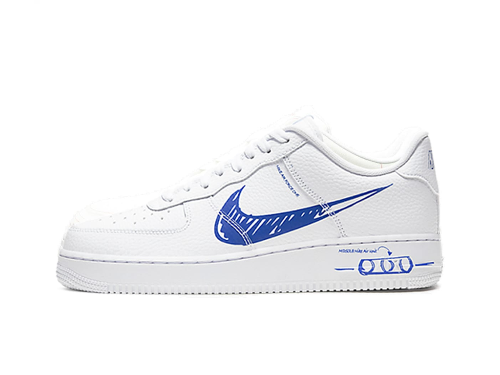 Nike Air Force 1 Low Sketch White Royal