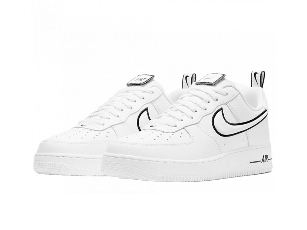 Nike Air Force 1 Low White Black Outline Swoosh-sneakers-Nike-pikastore.cz