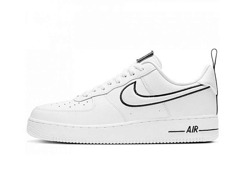 Nike Air Force 1 Low White Black Outline Swoosh-sneakers-Nike-pikastore.cz