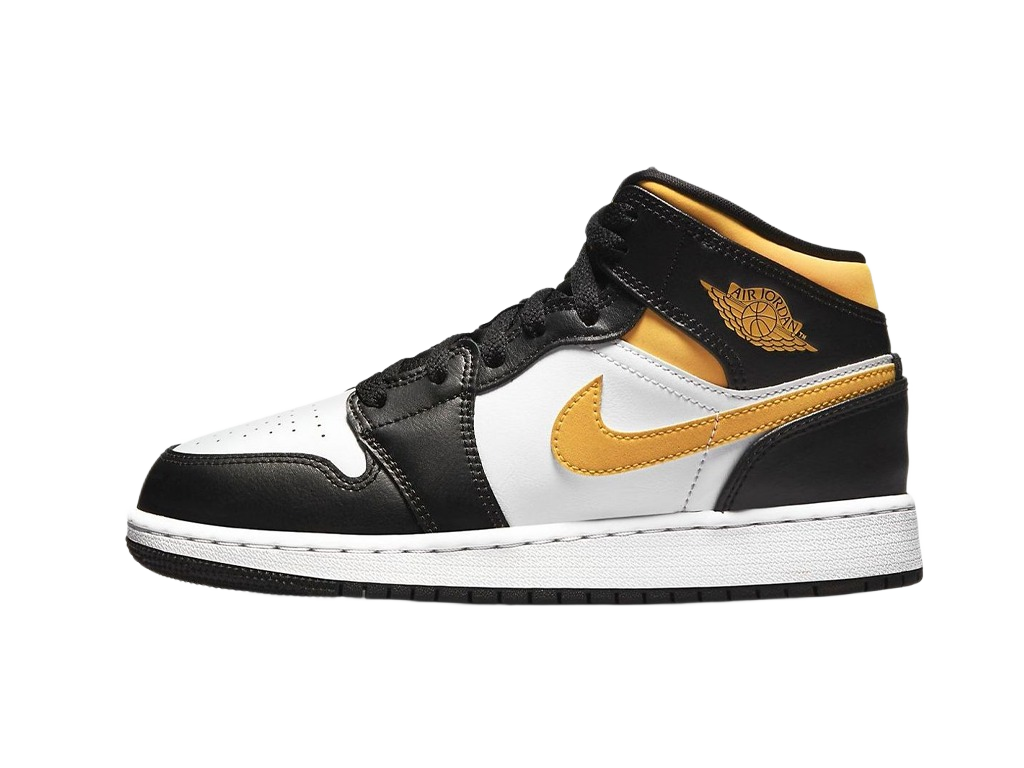 Nike Air Jordan 1 Mid GS Black University Gold-Air Jordan-pikastore.cz
