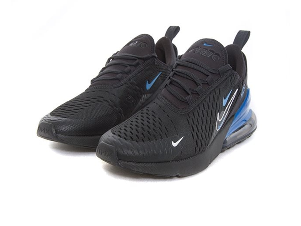 Nike Air Max 270 GS Multi-Swoosh - Black Dark Marina Blue-Nike-pikastore.cz