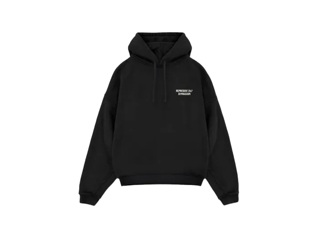 Represent 247 Gymnasium Hoodie Off Black
