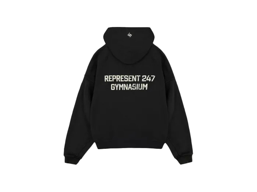 Represent 247 Gymnasium Hoodie Off Black