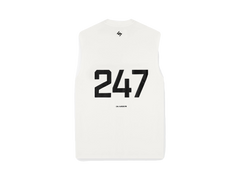 Represent 247 Oversized Tank Flat White