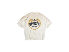 Represent Angel Border T-Shirt Washed Ecru