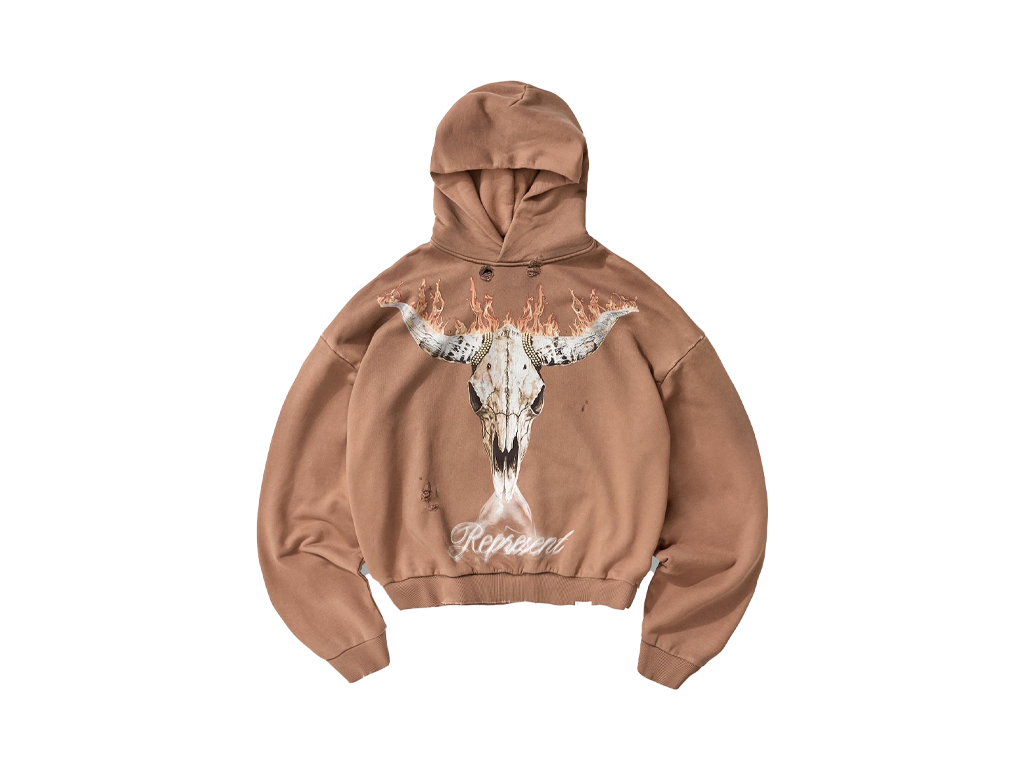 Represent British Cowboys Hoodie Dusty Brown-Represent-pikastore.cz