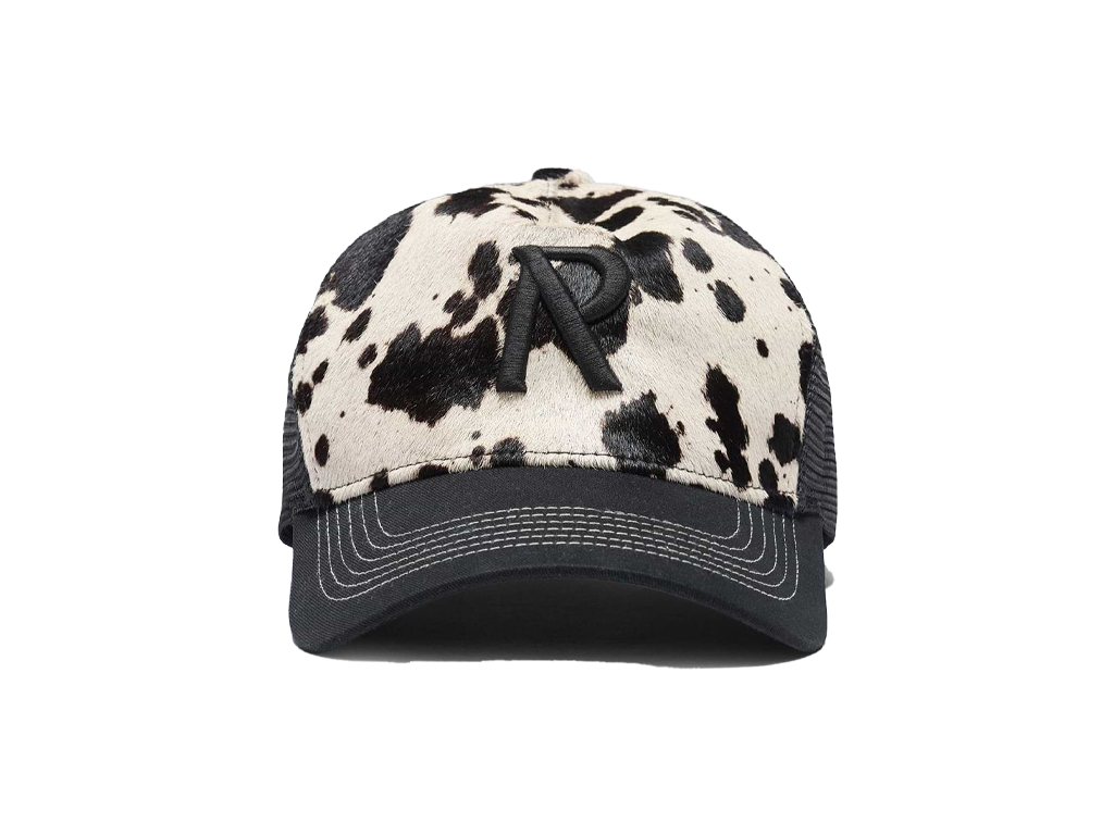 Represent Cowhide Print Cap Flat White Jet Black-Represent-pikastore.cz