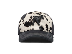 Represent Cowhide Print Cappellino Flat White Jet Black