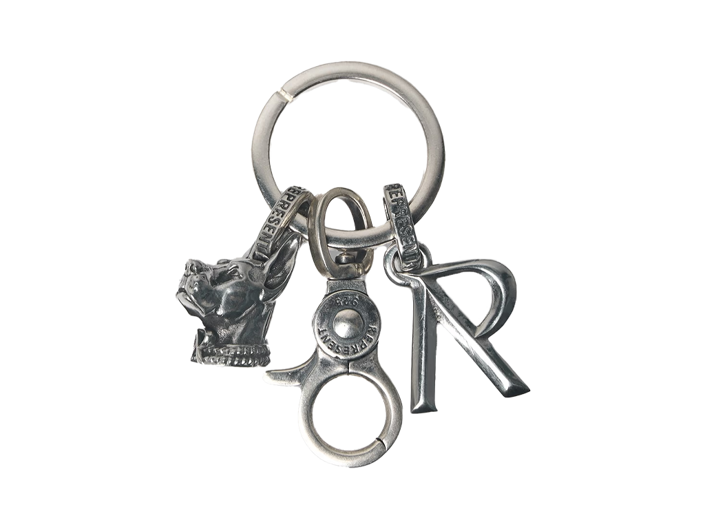 Represent Doberman Initial Key Chain Silver-Represent-pikastore.cz