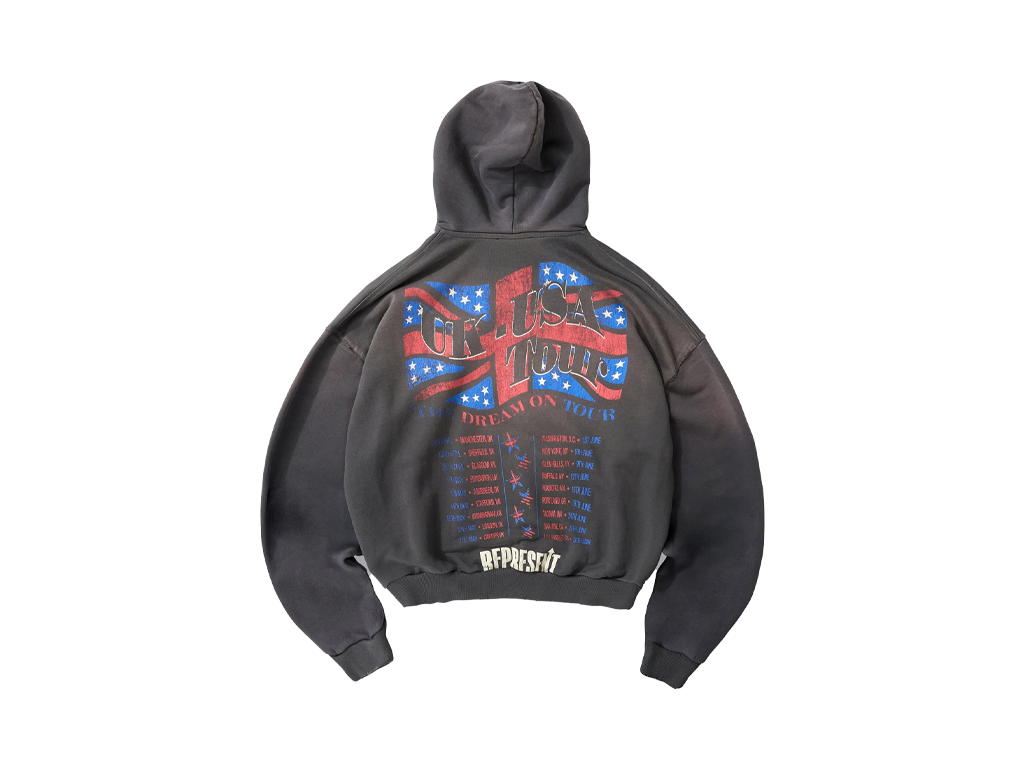 Represent Dream On Tour Hoodie Sun Fade Grey-Represent-pikastore.cz