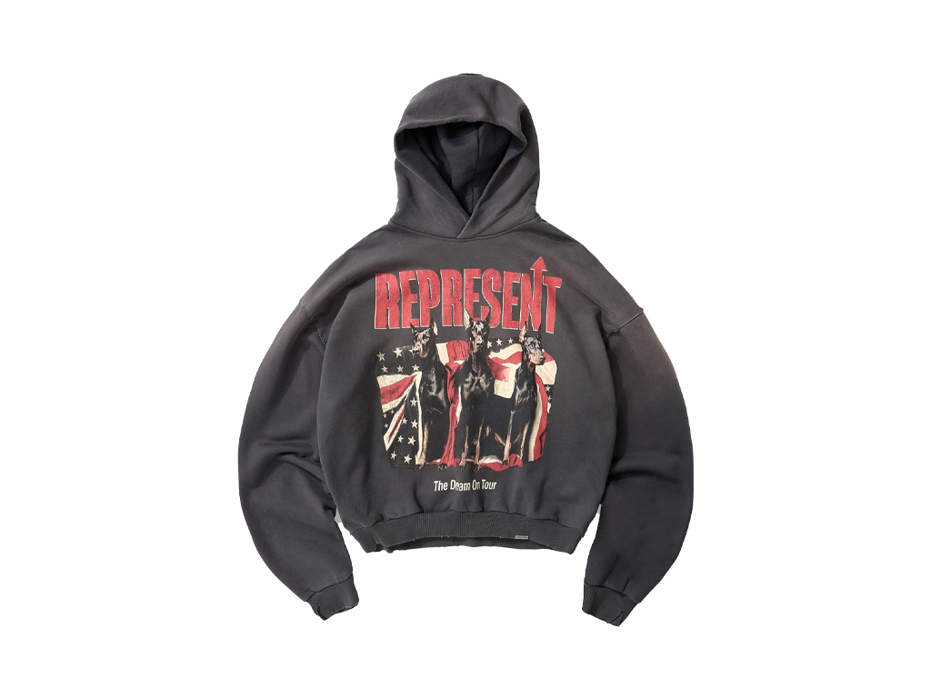 Represent Dream On Tour Hoodie Sun Fade Grey-Represent-pikastore.cz