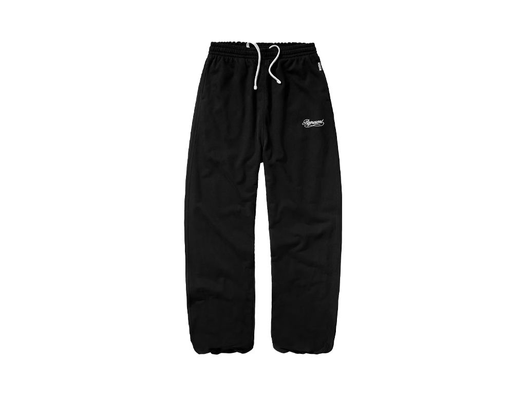 Represent Dual Layer Script Sweatpants Jet Black-Represent-pikastore.cz
