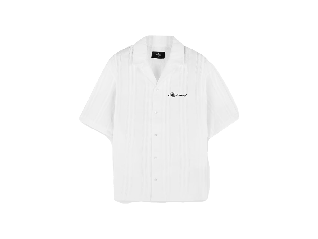 Represent Embroidered Bowling Shirt Antique White