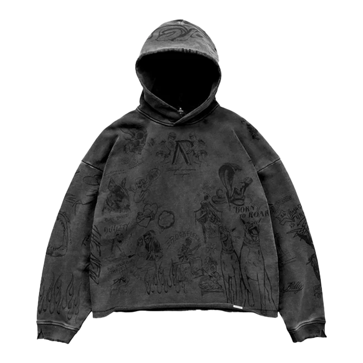 Represent Legacy Hoodie Vintage Grey-Represent-pikastore.cz