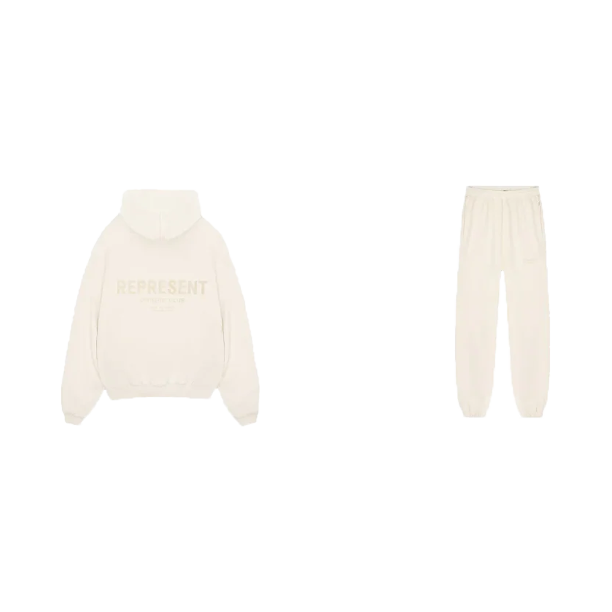 Represent Owners Club Hoodie + Sweatpants Buttercream - SET-Bundle-Represent-pikastore.cz