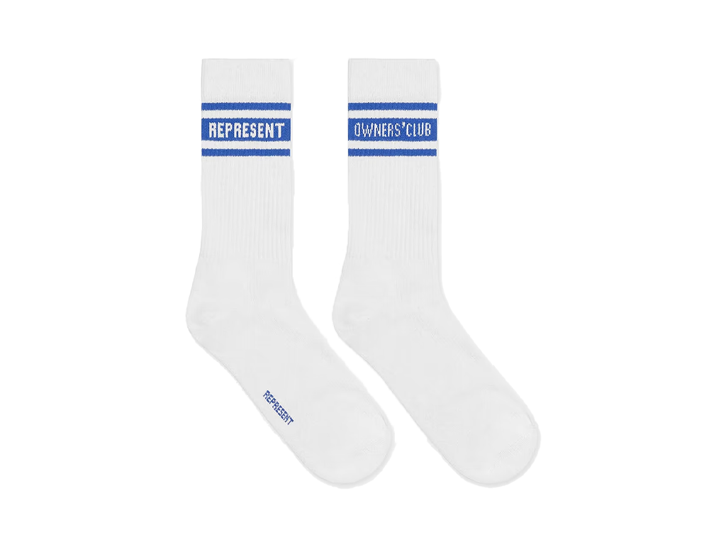 Represent Owners Club Socks Flat White Cobalt-Represent-pikastore.cz