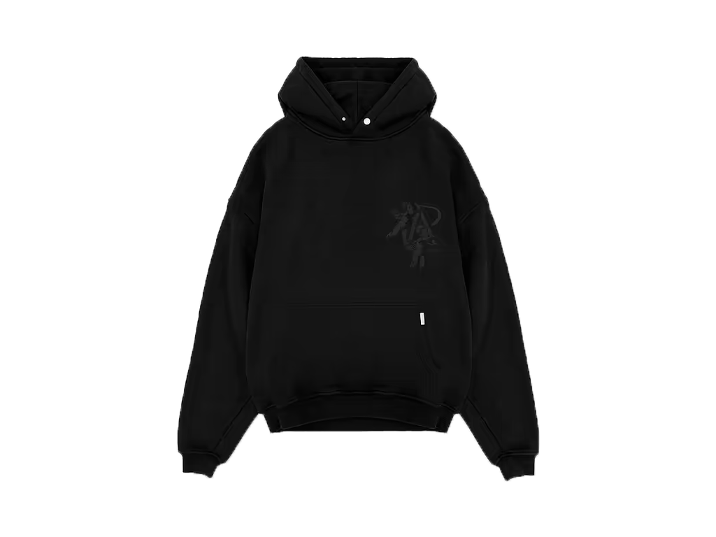 Represent Cherub Initial Hoodie Black