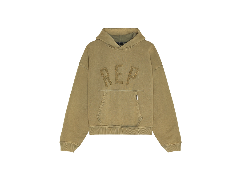 Represent Rep Applique Hoodie Fawn-Represent-pikastore.cz