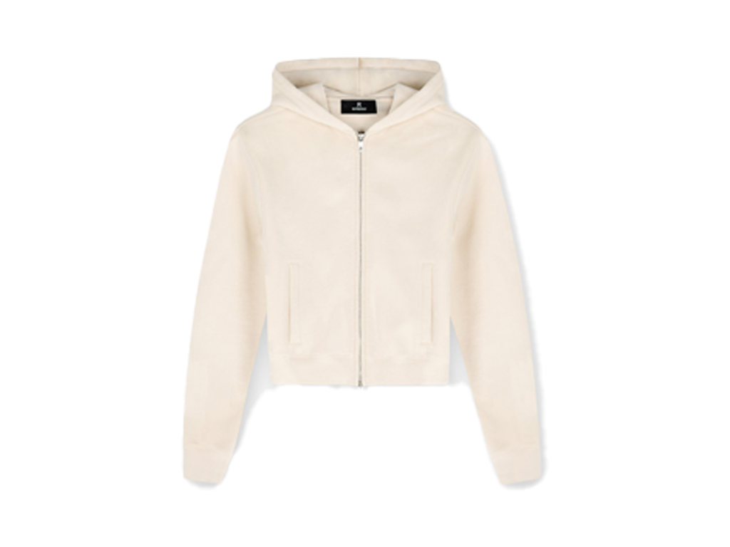 Represent WMNS Owners Club Slim Zip Hoodie Oat Milk-Represent-pikastore.cz
