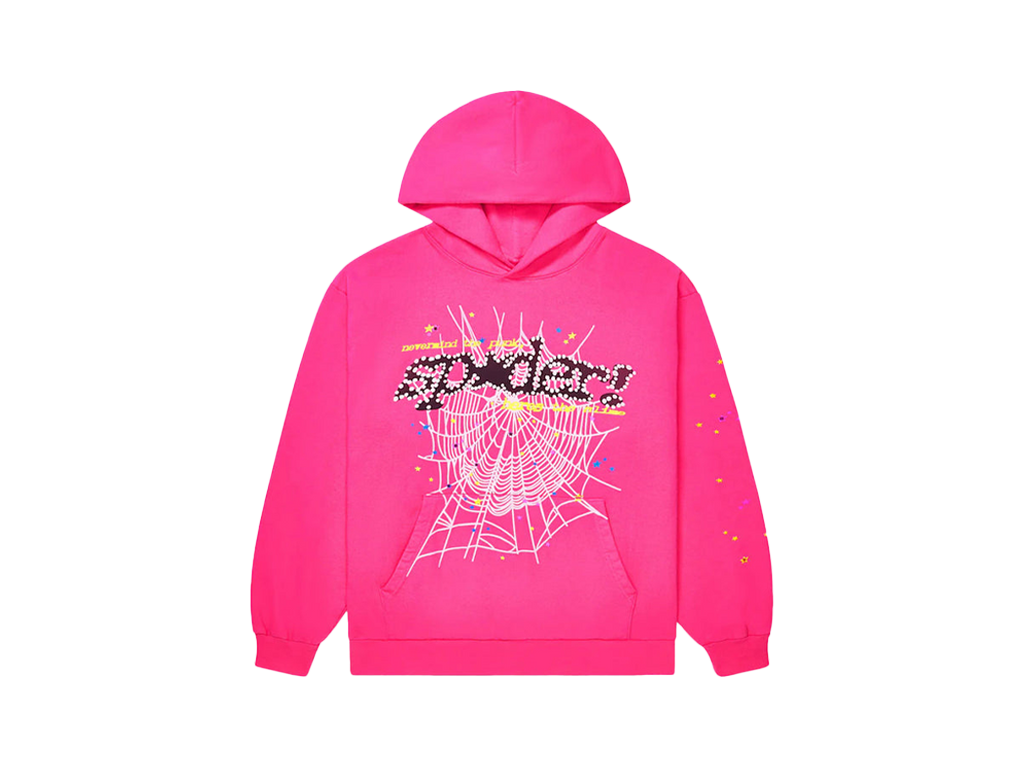 Sp5der Pink Hoodie-Sp5der-pikastore.cz