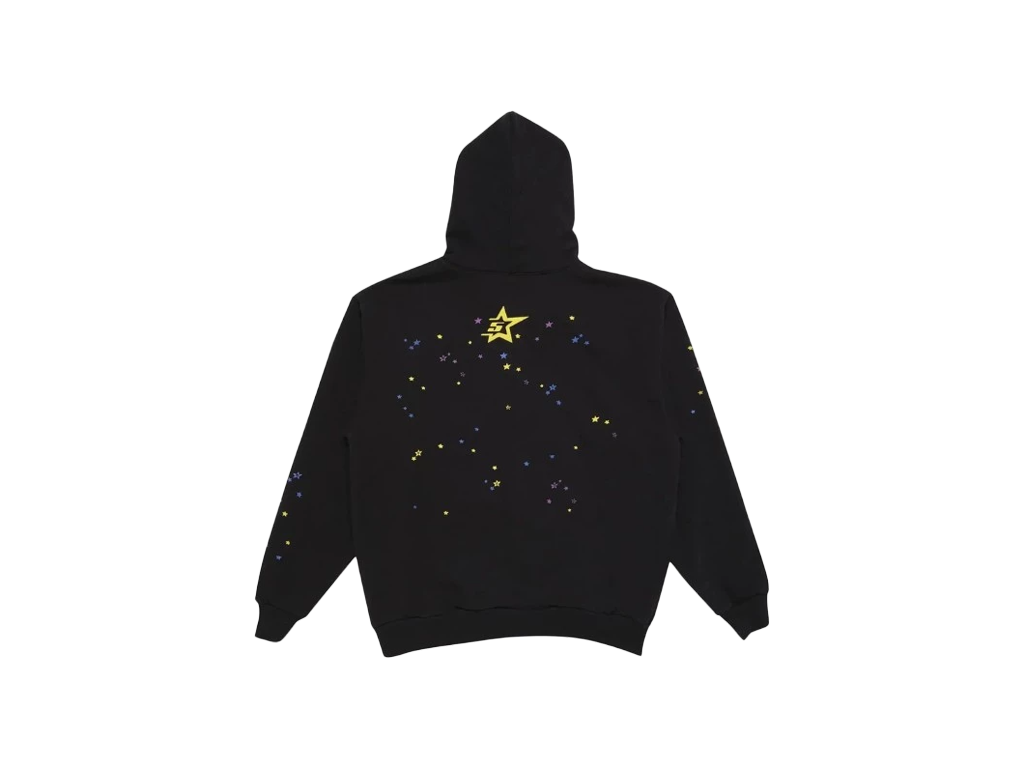 Sp5der P*nk V2 Hoodie Black-Sp5der-pikastore.cz