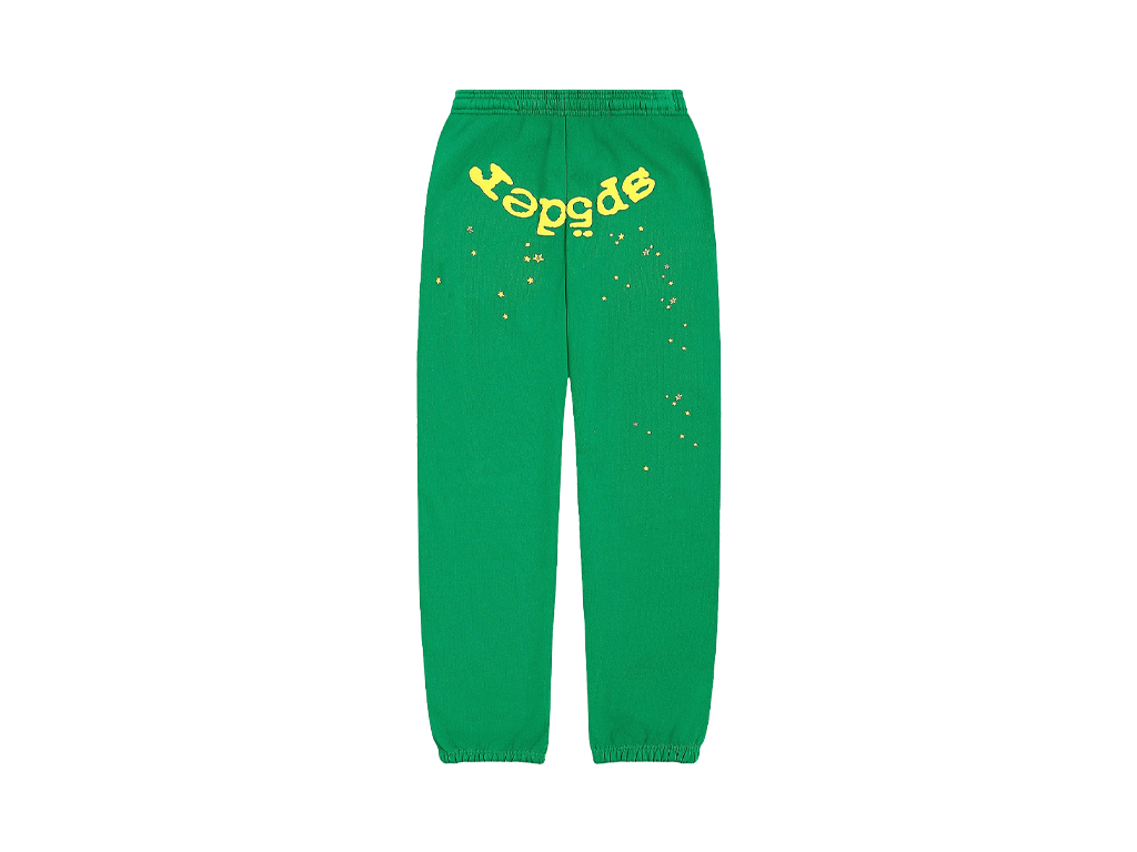 Sp5der Star OG Web V2 Sweatpant Slime Green-Sp5der-pikastore.cz