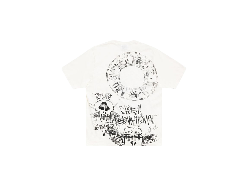 Stussy Skulls Pigment Dyed Tee Natural-Stussy-pikastore.cz