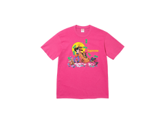 Supreme All Dogs Go To Heaven Tee Fuchsia