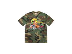 Supreme All Dogs Go To Heaven T-Shirt, Woodland Camo