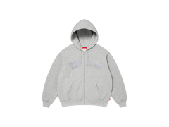 Supreme Arc Thermal Lined Zip Up Hooded Sweatshirt Heather Grey