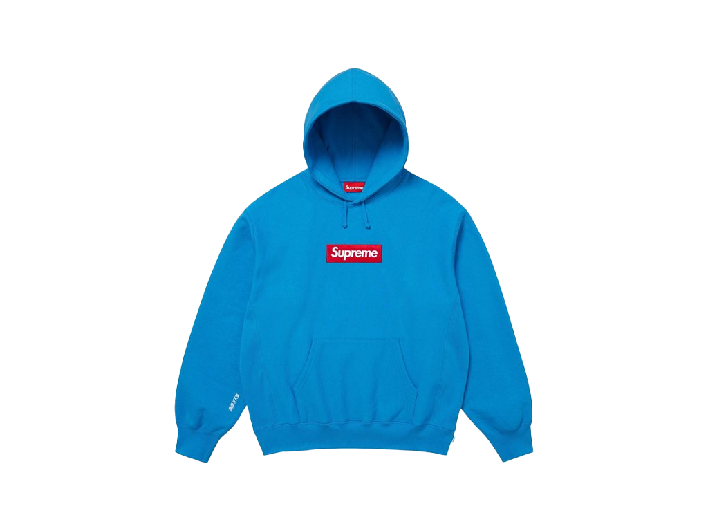 Supreme Box Logo Hooded Sweatshirt (FW25) Cyan-Supreme-pikastore.cz